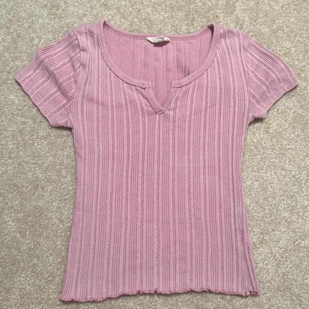 Purple-Pink Crop Top